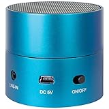 iSound Fire Aluminum Rechargeable 3.5mm Aux Portable Speaker (Blue)