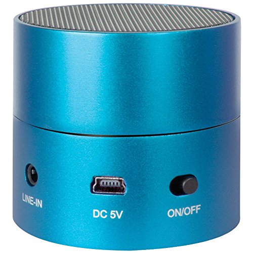 iSound Fire Aluminum Rechargeable 3.5mm Aux Portable Speaker (Blue)