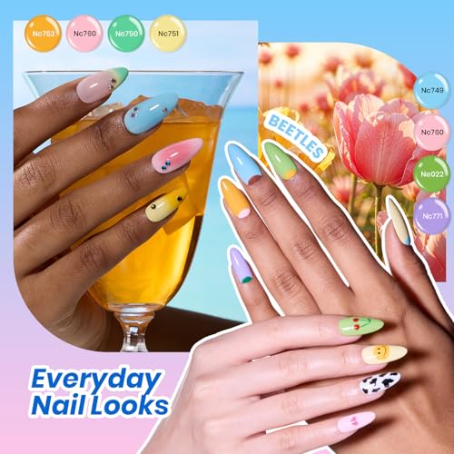 Image of Beetles Deal Box Gel Nail Polish Kit with U V Light - 20 Colors Gel Polish 40 Pcs Mix & Muse Nail Kit with TPO & HEMA Free Base and Top Coat DIY Nails Supplies Home Salon Manicure Set Gifts for Women