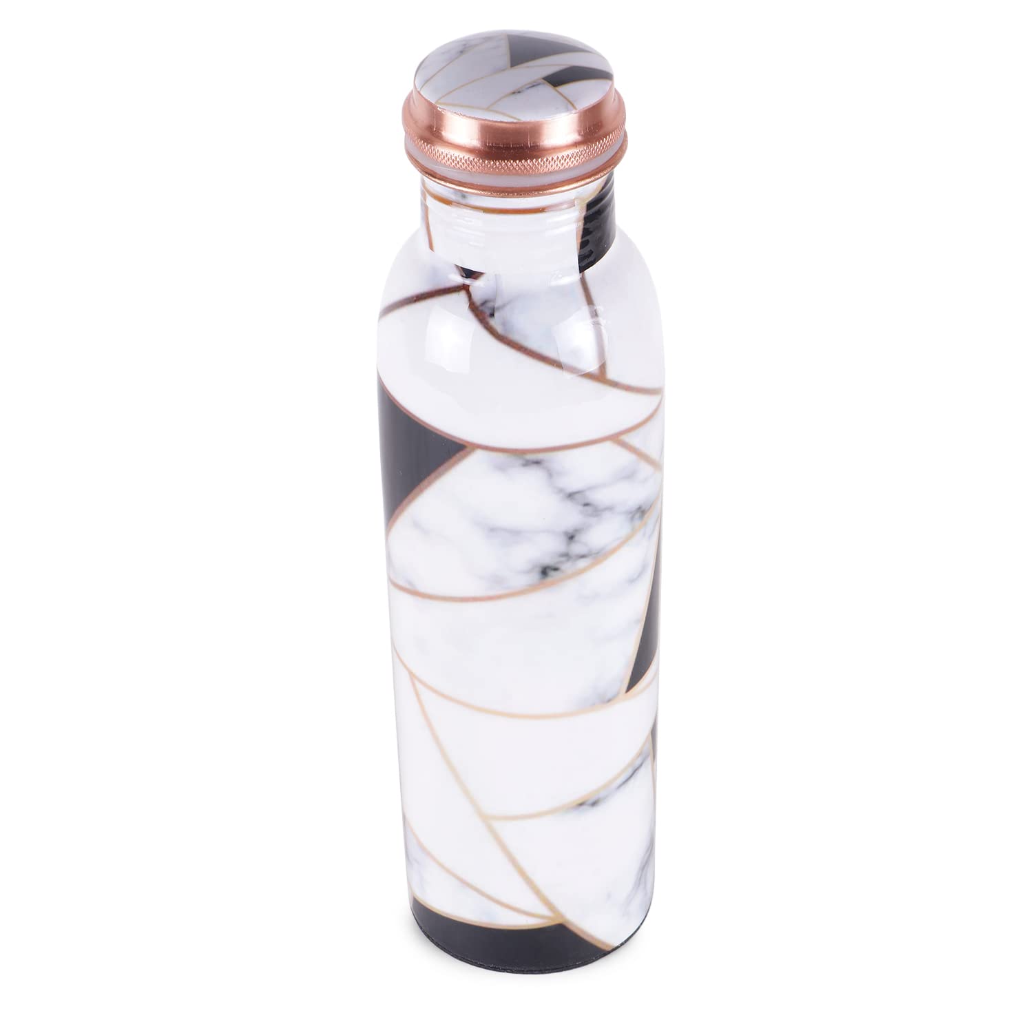 Halfpace Copper Meena Marble Stone Bottle 1 Ltr