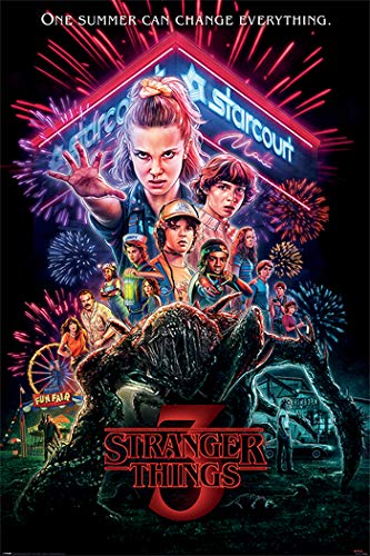 Stranger Things 3 - TV Show Poster (Season 3 - Summer of 85 - Regular Style) (Size: 24 x 36 inches)