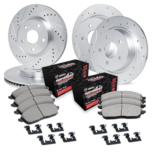Image of R1 Concepts Front and Rear Brake Kit Fits 2011-2020 Dodge Durango