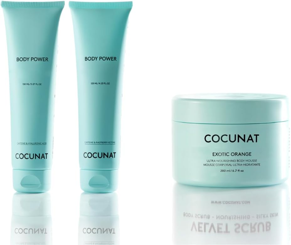 COCUNAT - Body Power + Exotic Orange - Powerful Anti-Cellulite Reducer - Firming Body Mousse - Cellulite Fights - Fast Absorption