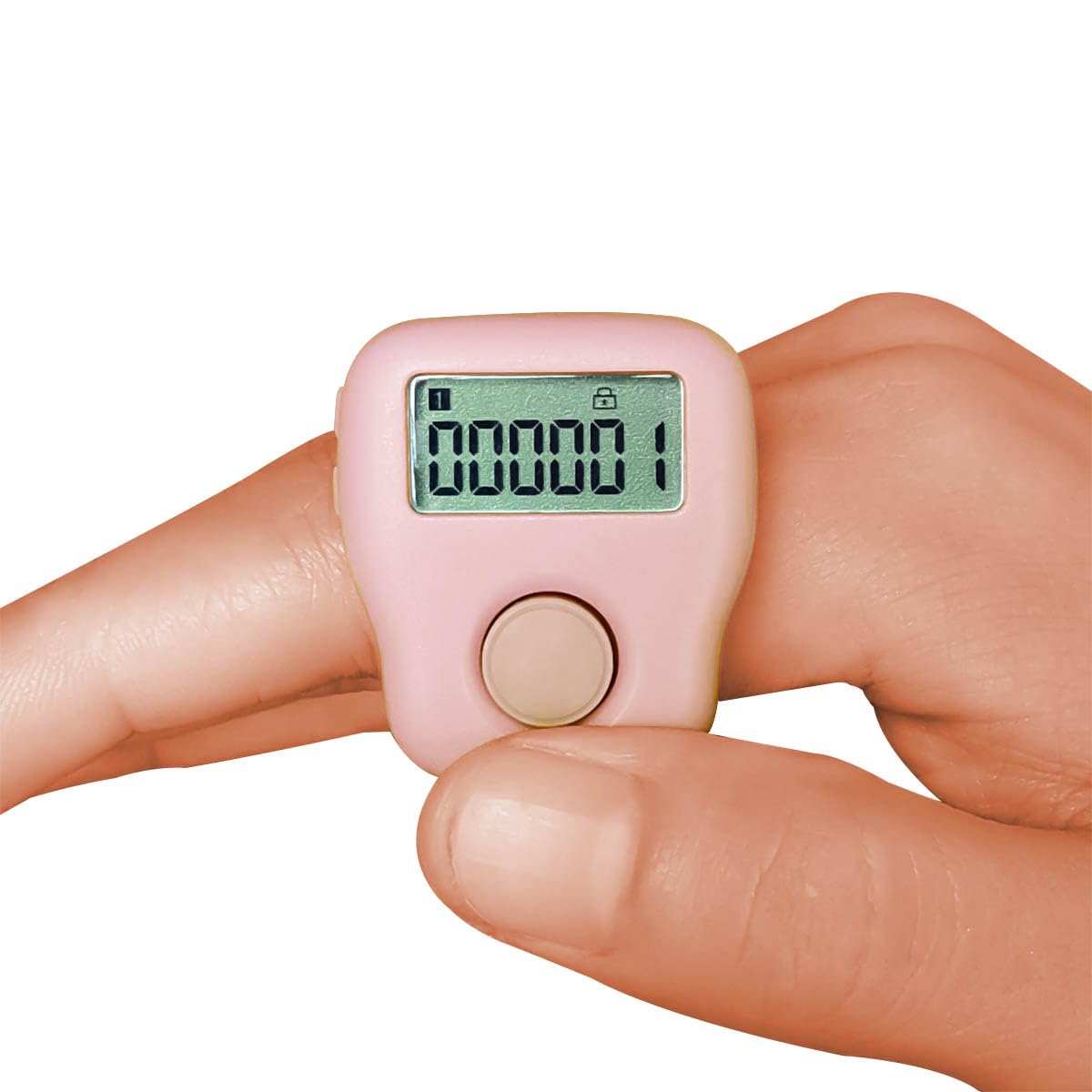 Rechargeable Silent Finger Counter 6 Channels Digital Tasbih Tally Clicker with LED for Prayer Knitting Sports Gift