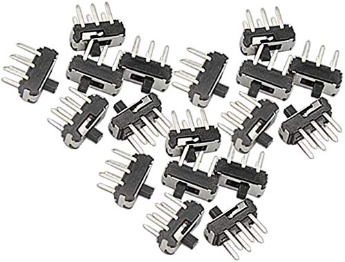 VISSQH 50Pcs Mini Vertical Slide Switch,6 Pin 2 Positions DPDT Mini Sliding Switch,Panel Mount Slide Switch,for DIY Welding Sliding Switch - Image 4
