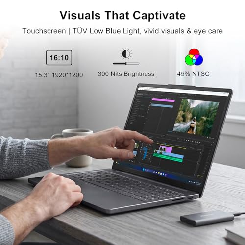 Lenovo IdeaPad Slim 3 15.3 pulg FHD+ táctil AMD Ryzen 7 miniatura 4