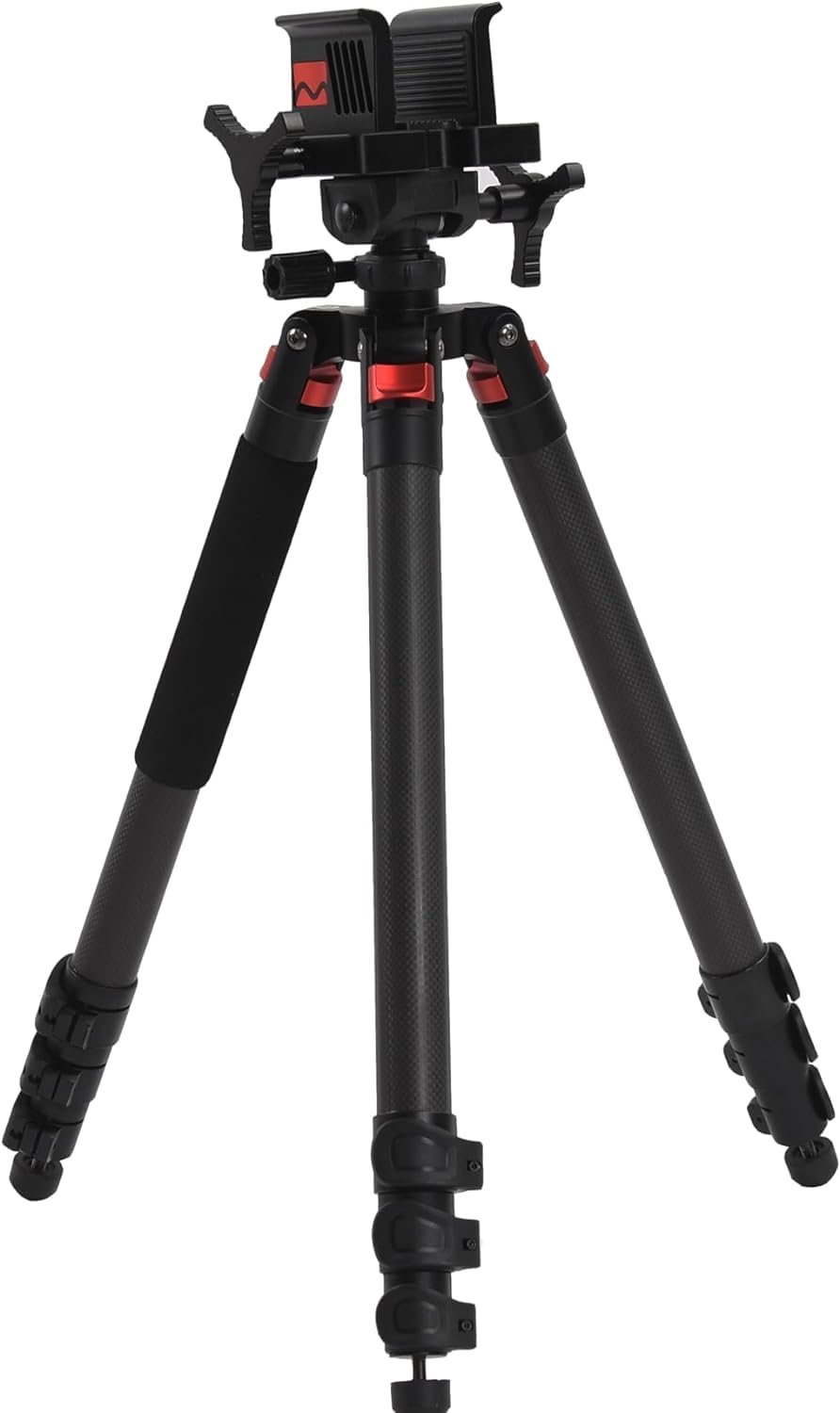 Carbon Fiber Tripod with Durable Frame, Lightweight, Stable Design, Bubble Level, Adjustable Legs, Shooting Rest, and Hands-Free Operation for Hunting, Shooting, and Outdoors