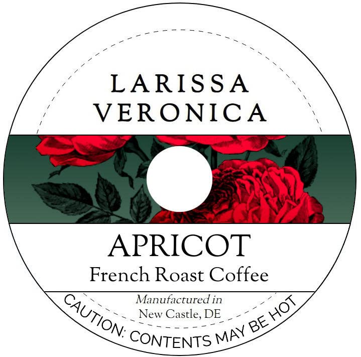 Apricot French Roast Coffee (Single Serve K-Cup Pods) (Gourmet, Naturally Flavored, Whole Coffee Beans) (12 pods, ZIN: 571191)