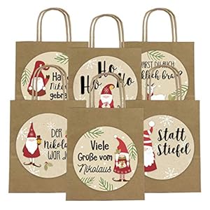 XXL Cadeautasje van papier voor Sinterklaas en Kerstmis, smaakvolle verpakking voor kerstcadeaus