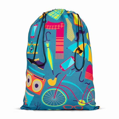 Image of ArtzFolio Hipster | Reusable Sack Bag | Bag for Gym, Storage, Vegetable & Travel