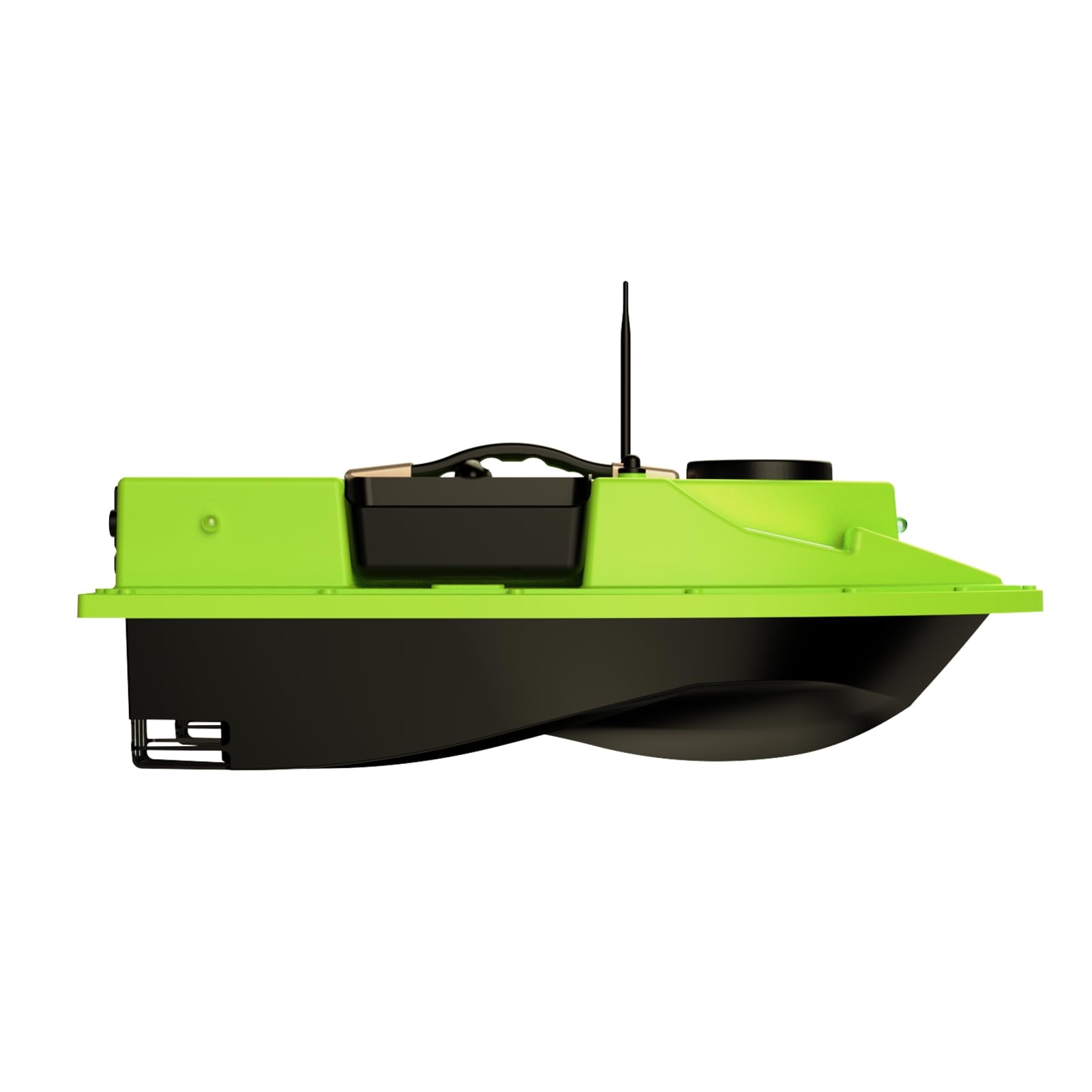 Kavolet Barco de Cebo de Pesca con Control Remoto, Carga 2KG, 500M, con Puntos Piloto GPS para una Experiencia Pesca Suave, Color Negro (12000mAh)