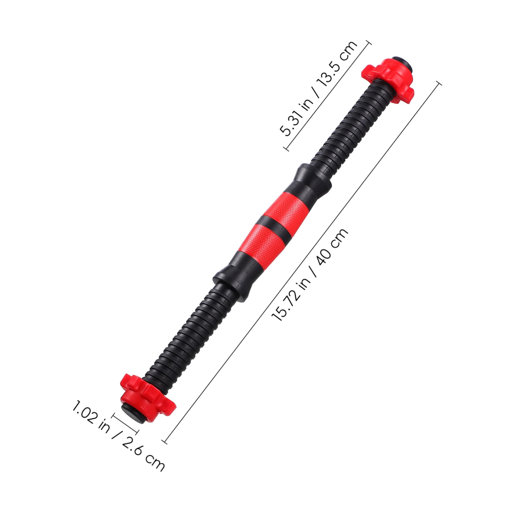 ibasenice Dumbbell Bars Handles Set 40cm Length Spinlock Collars Weight Lifting for Gym Dumbbell Bar Kit