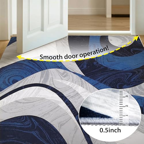 Tapete Lavable Azul 9'8"x7'7" para Interiores miniatura 4