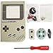 iMinker Full Housing Shell paquete de piezas de repuesto de la cubierta de la caja con herramientas abiertas para Nintendo Gameboy GB consola (Gris)