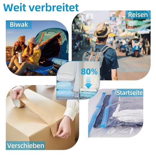 Confezione da 8 sacchetti per sottovuoto (70 x 50