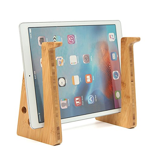 EsportsMJJ Multifunzionale in Legno per Desktop Stand Staccabile Supporto per MacBook Laptop Tablet Phone Keyboard