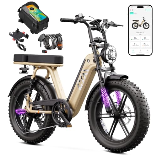 Image of TST Electric Bike for Adults, 1500W Peak Motor 60 Miles Fat Tire Ebike with 48V 15 /30Ah Removable Battery 20 inch Fat Tire E Bike, Full Suspension and 7-Speed,Off-Road Electric Bicycle for City Commuting