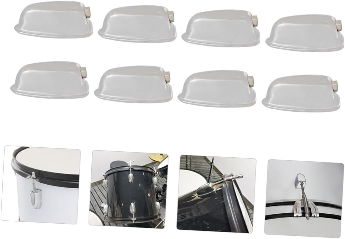 Toddmomy 8sets Snare Drum Lugs for Drum Set Replacement Parts Double-end Connector Lug Locks