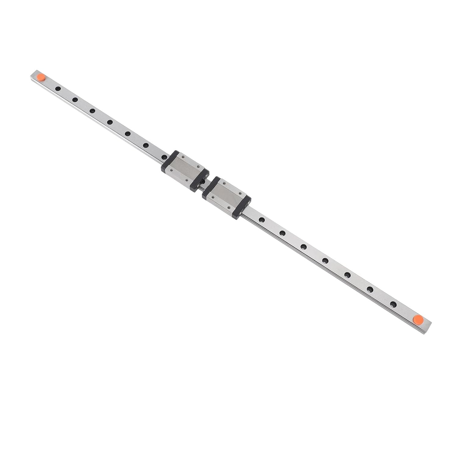 WALFRONT Linear Rail Slider Block 12mm Bearing Steel Compact Design with 600mm Slide Rail for 3D Printer CNC Machine Engraver