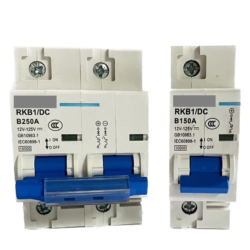 Interruttore Magnetotermico Interruttore automatico CC 1P/2P 12/24/48/60/120V 80A 100A 125A 150A 200A 250A di protezione da cortocircuito della batteria for yacht(2P,250A)