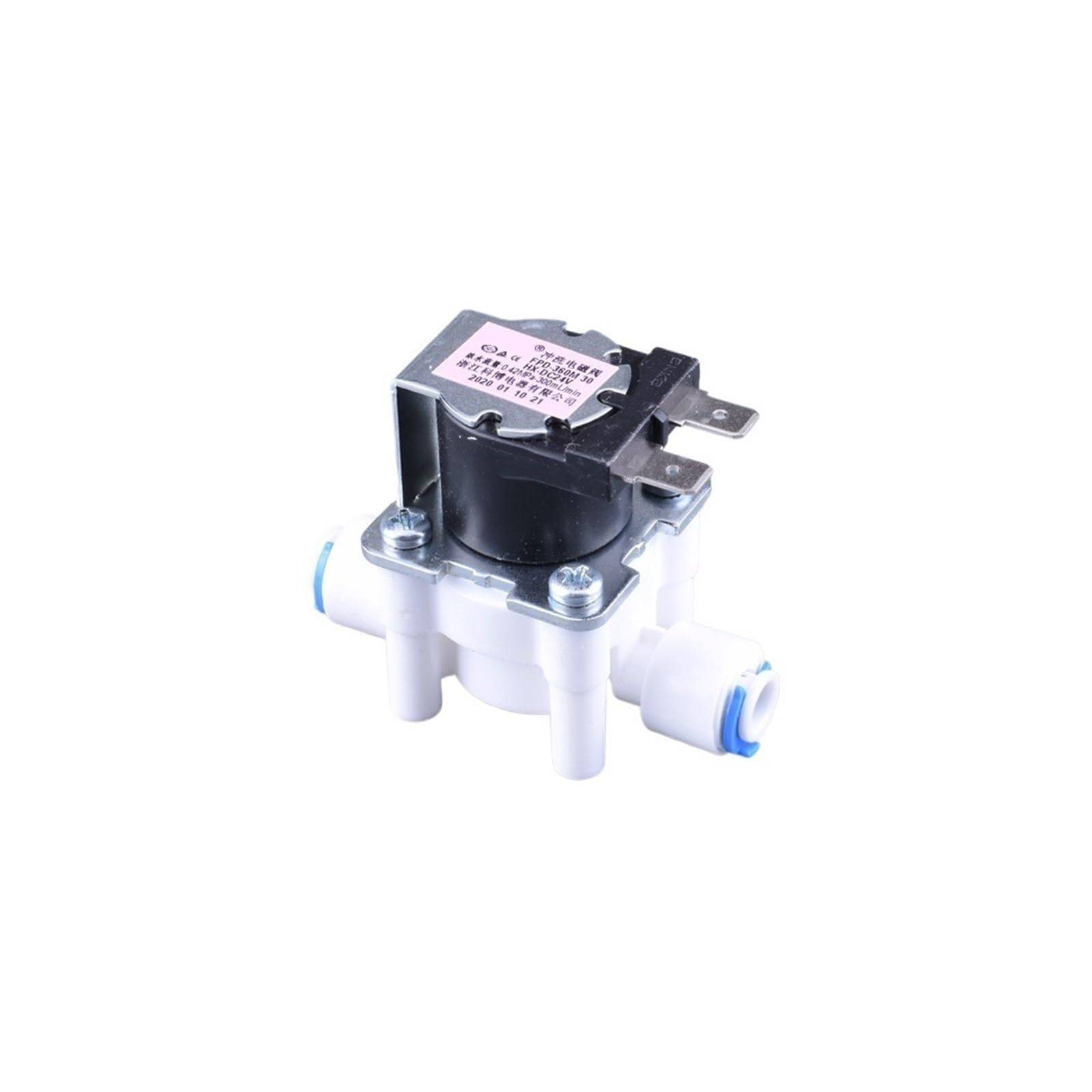 Électrovanne électromagnétique DC24V et raccord 6,35 mm pour système osmoseur résidentiel