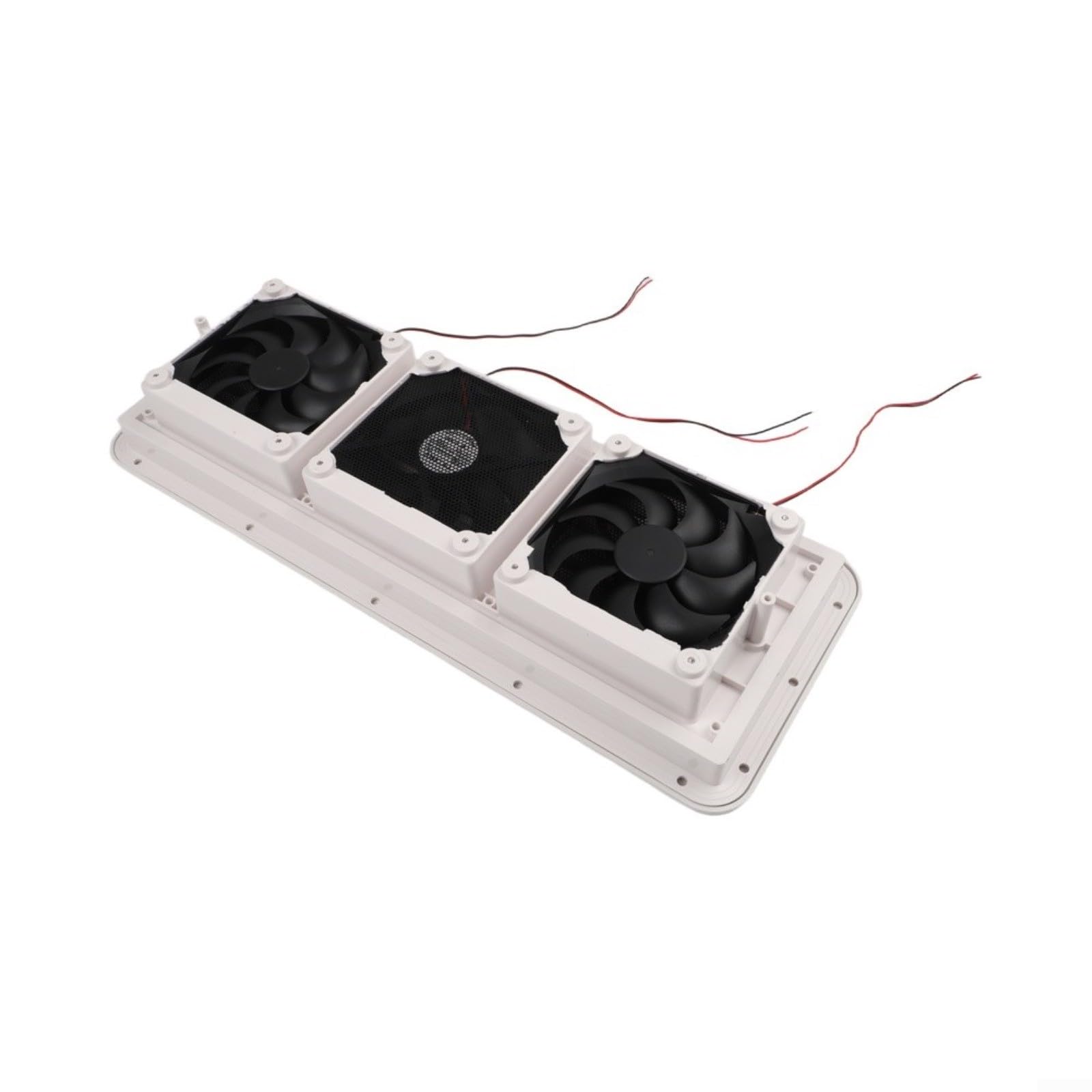 Ventola di ventilazione laterale per frigorifero, 7,2 W, 12 V, tripla ventola per camper, in ABS, anti UV, 479 × 189 mm, ventola di raffreddamento multi-scena