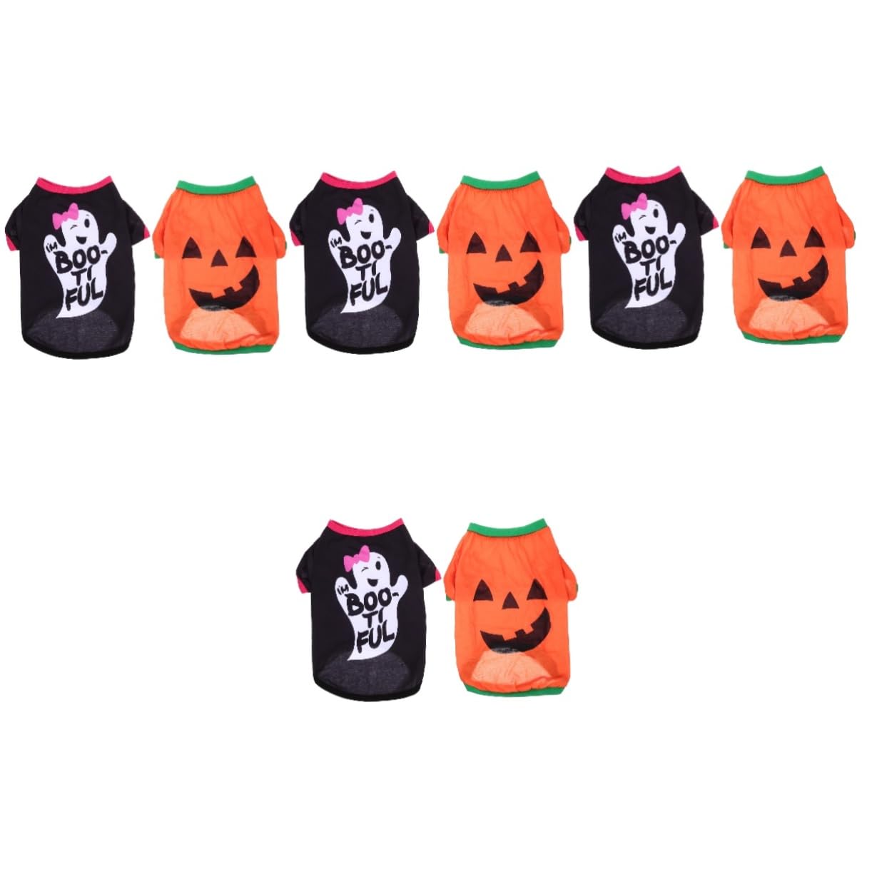 FRCOLOR 8 pezzi di abbigliamento di Halloween, giacca per cani di Halloween, decorazione della porta, decorazione per la fotografia di cani, per esterni, abbigliamento per, accessori