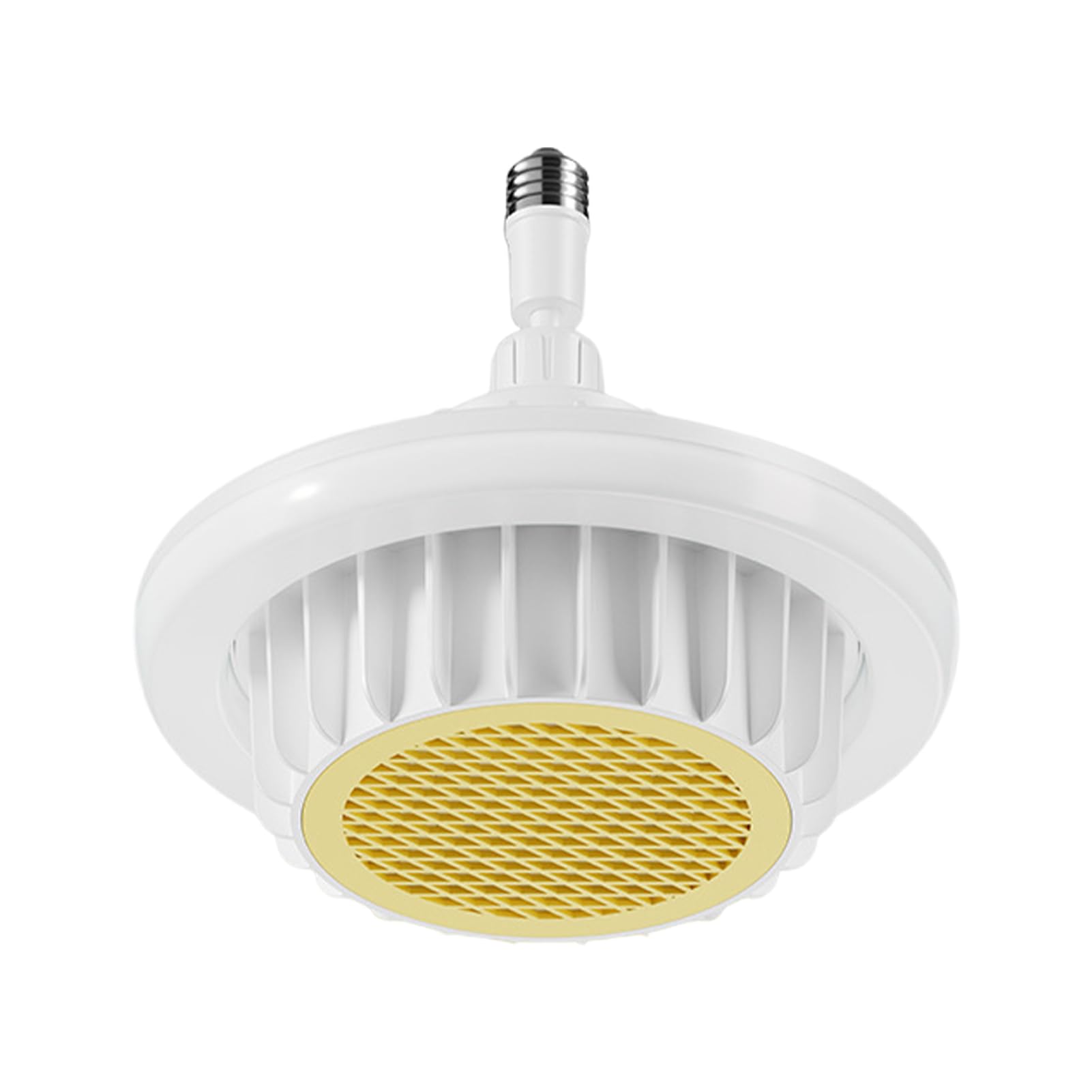 Zambuph Bathroom Heating Ceiling Fan with Five-Speed Adjustment Bathroom Bath Heating ABS Ceiling Fan with Led Light and Control, Yellow, 110v