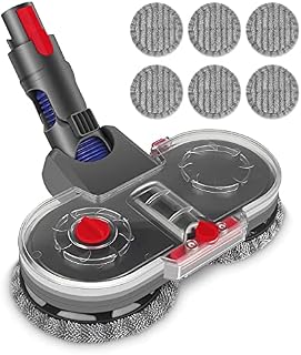OLLM Mop Attachment for Dyson, Mop Attachment for Dyson, Electric Mop Attachment for Dyson V8 V7 V11 V10 V15 Accessories, Vacuum Cleaner with 6 Washable Mop, 1 Removable Water Tank
