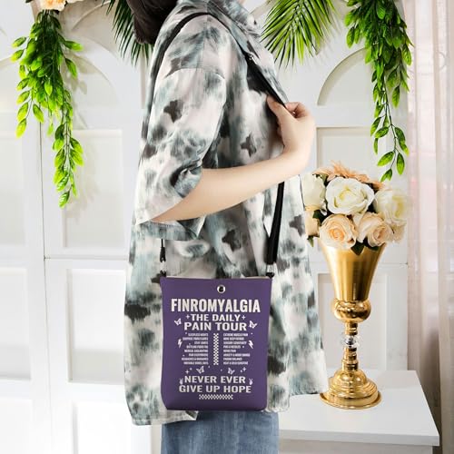 WCGXKO Fibromyalgia Daily Pain Tour Crossbody Bag Chronic Pain Survivor Fibromyalgia Gift Chronic Illness Gift4
