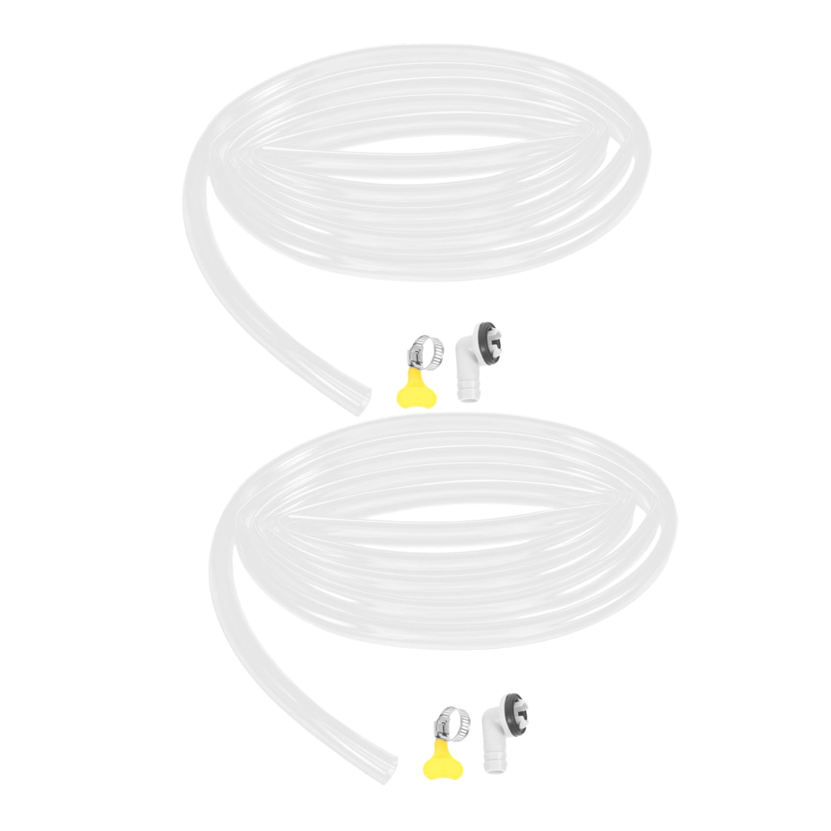 GALPADA 2 Set Kit Tubo Scarico Condensato Condizionatore Piedi con Adattatore per Unità Split e Finestra Tubicino Flessibile per Scarico Acqua Condensa Condizionatore Portatile