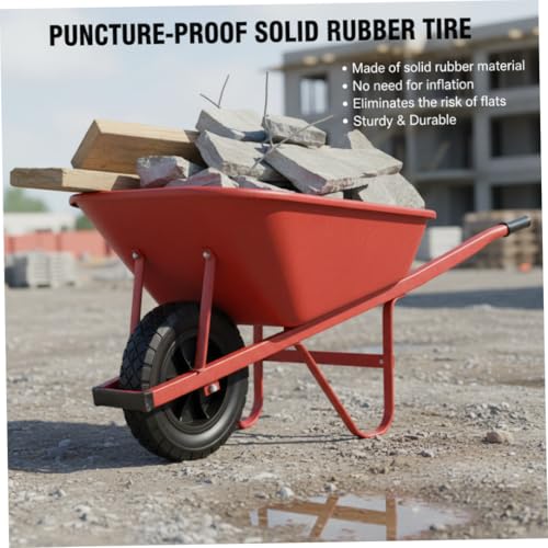 Pneus remplacement caoutchouc increvables pour roues de diable et chariot utilitaire 7"