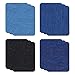 Hileyu 12 pièces Jeans Patch Fer sur Tissu Réparation Autocollants Applique Coudre sur Patchs Denim Jean Kit Vêtements Stores Décoratifs pour Pantalon Veste Couture (12.5 * 9.5cm)