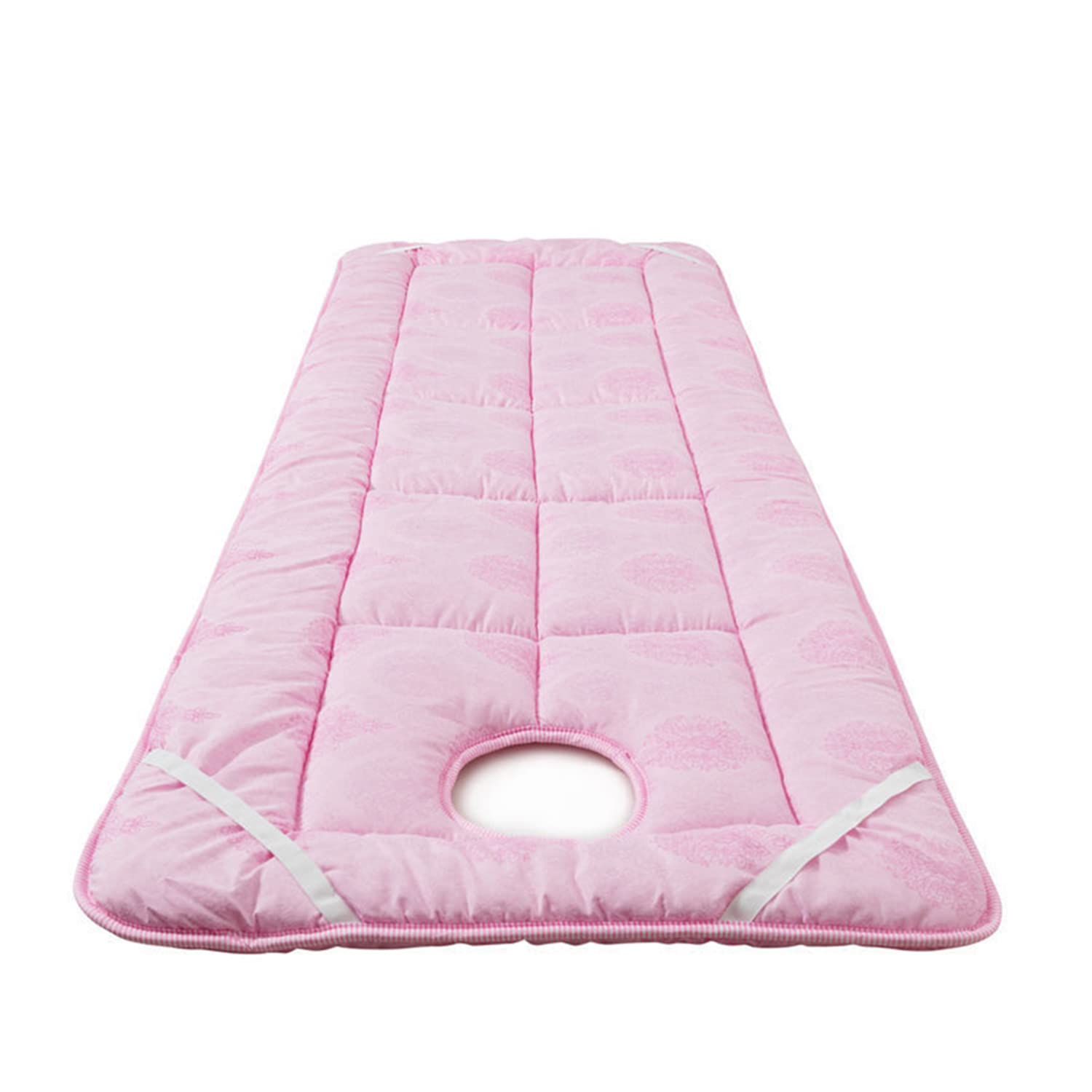 Coussin De Table De Massage À Tête Carrée/Ronde,Surmatelas De Lit De Massage pour Accessoires De Massage pour Thérapeutes,Protège-Matelas Lavable avec Trou Respiration,Pink s,70x185cm