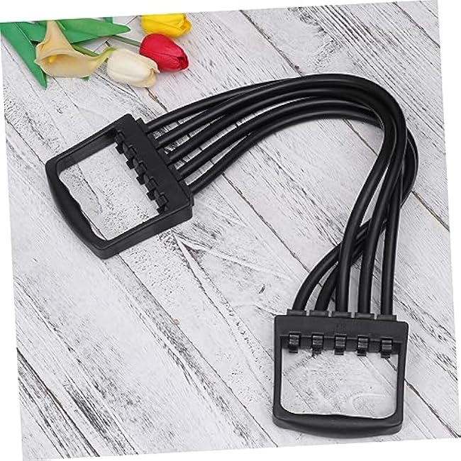 Mikikit Adjustable Spring Steel Chest Expander for Women Arm Pulling Resistant Band Home Gym Workout Equipment Muscle Fitness Trainer Random Colors