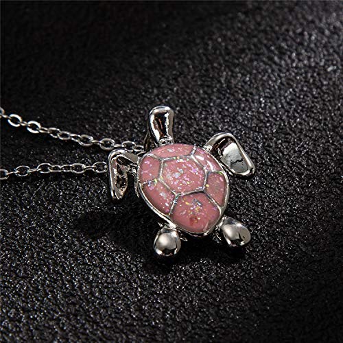 kelistom Sea Turtle Pendant Necklace for Women Men Silver Plated Link Chain Animal Jewlery4