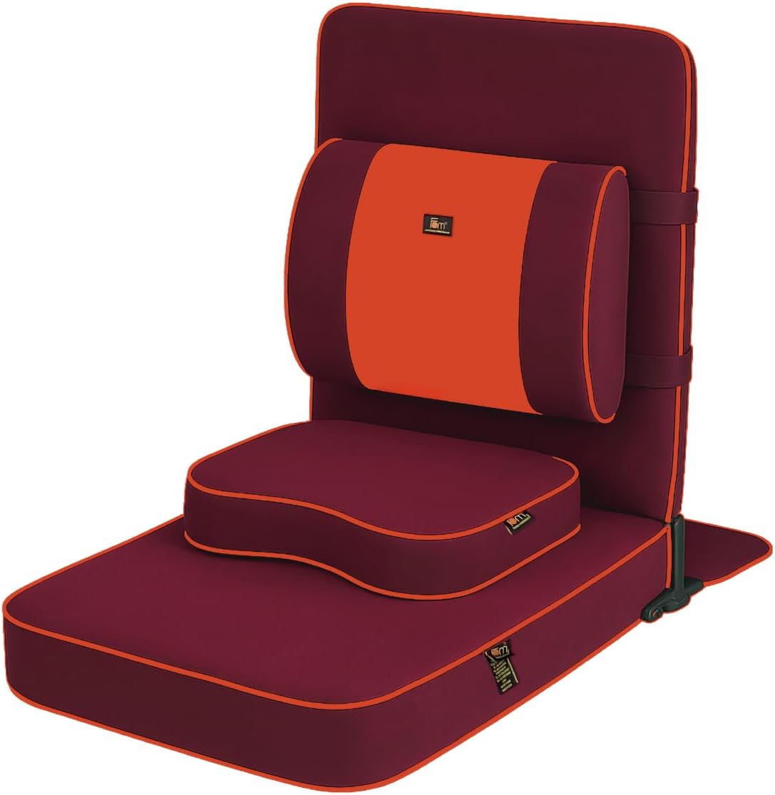 FOM (Friends of Meditation) ยฎ Extra Large Relaxing Buddha Meditation Chair. Floor Chair/Yoga Chair/Meditation Chair with Back Support and Meditation Cushion/Meditation Seat