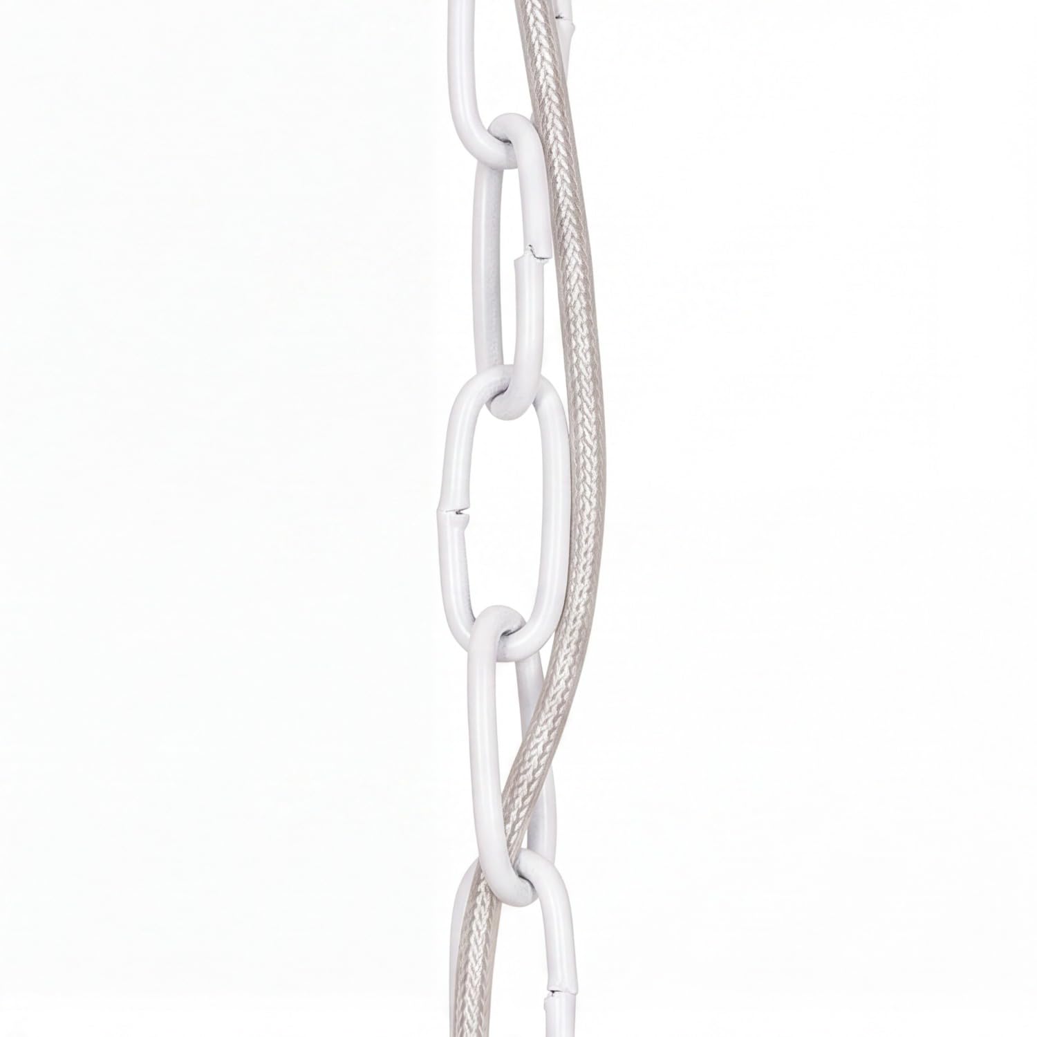 Licht-Erlebnisse Kronleuchter Metall Pendellampe Weiß 5-flammig E14 Rustikal opulent Esstisch Lampe Wohnzimmer Pendelleuchte