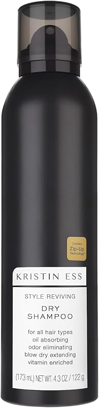 Volumizing Vitamin C Dry Shampoo Spray for Oily Hair + Frizz - Oil Absorbing Style Extender with Minimal Residue - Powder Spray - Sulfate Free + Vegan + Color Safe - Fresh Pear Fragrance
