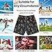 visesunny Skull Rose Swim Trunks Boys Bathing Suits for Kids Swimwear Boy Swimsuit Boys Swim Shorts
