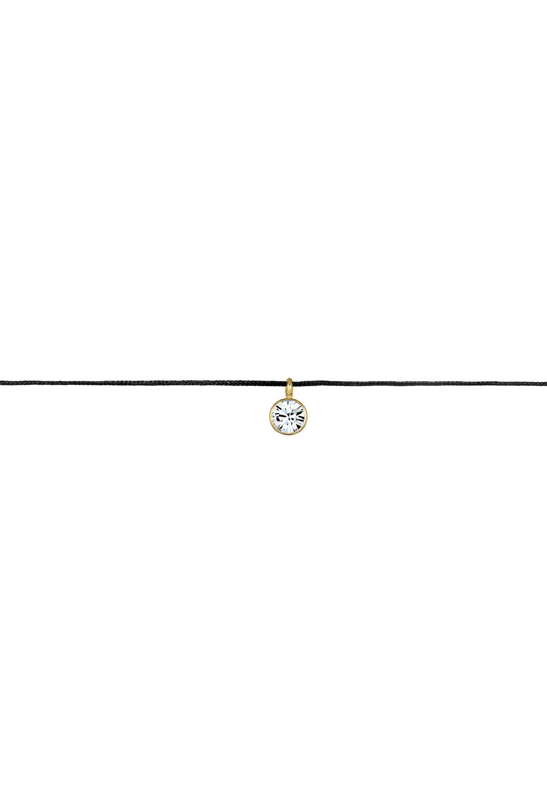 Elli Damski naszyjnik choker z pozłacanymi kryształami