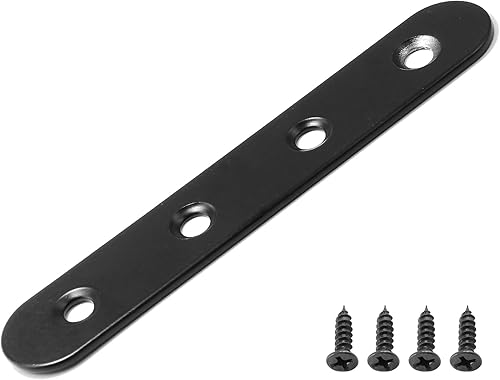 Miniatura 4 de 8 juegos de soporte recto de placa plana de acero inoxidable de 4 pulgadas, soporte de metal plano, soportes de metal de 3.937 in, soporte de placa