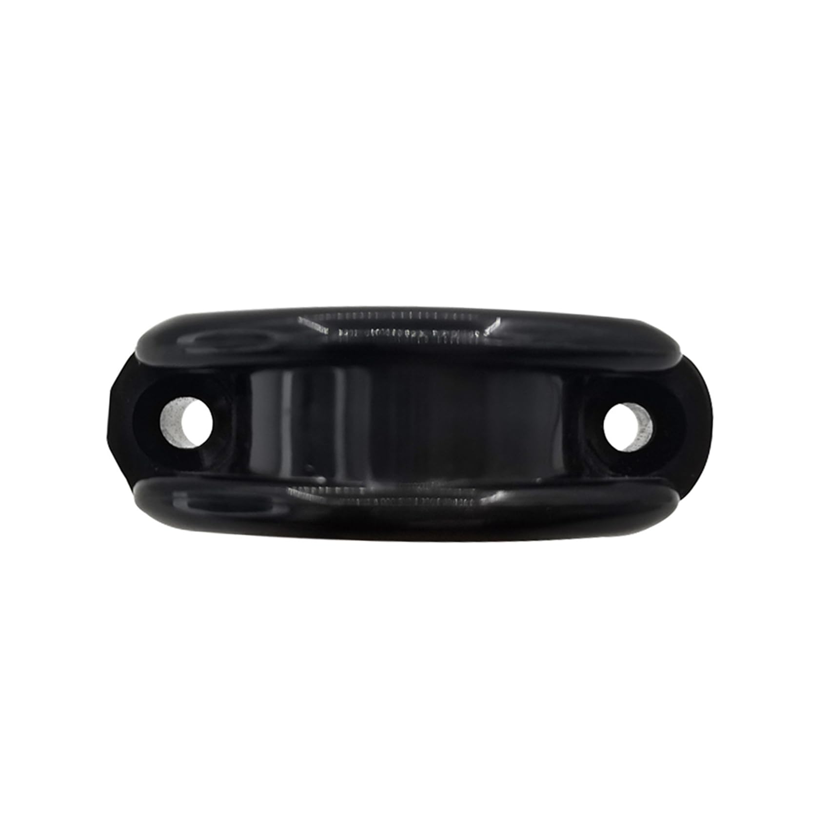 Passacavo per Barche Marine Bullseyes in Nylon Nero 12 mm 1/2 Pollice Inserto in Acciaio Inossidabile, Puleggia per Barche, 16 Pezzi