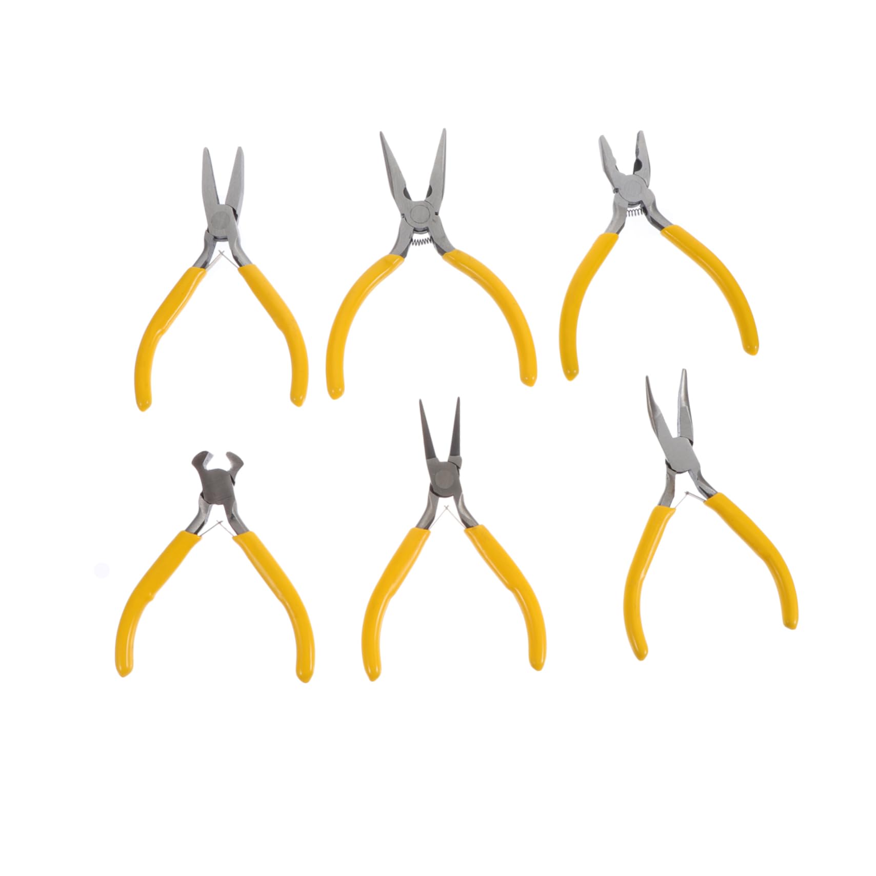 DOITOOL 6pcs DIY Jewelry Pliers for Jewelry Repairing Practical Iron Wire Cutting Tools for Crafting Earrings Necklaces Bracelets and More