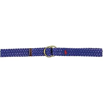 ポロラルフローレンのОリングコットンベルト【新品・Мサイズ・グリーン】 POLOラルフローレンO-RING BELT編み込みリングベルト緑グリーンL