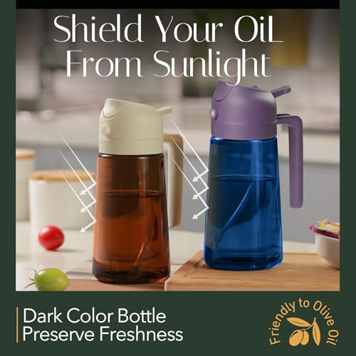 Image of YARRAMATE 16oz /470ml Light-Blocking Dark Oil Sprayer for Cooking (Purple)