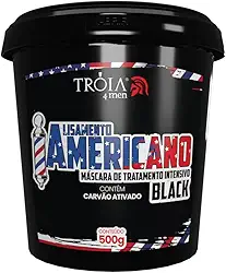 Alisamento Americano Black 500g - Troia Hair 4Man: Alisamento Profissional Rápido
