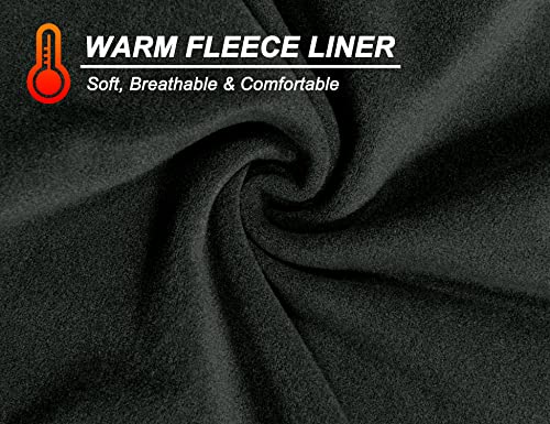 Little Donkey Andy Men's Winter Fleece Pajama Set Warm Long Sleeve Pjs Quarter Zip Sleepwear Lounge Pants With Fly3