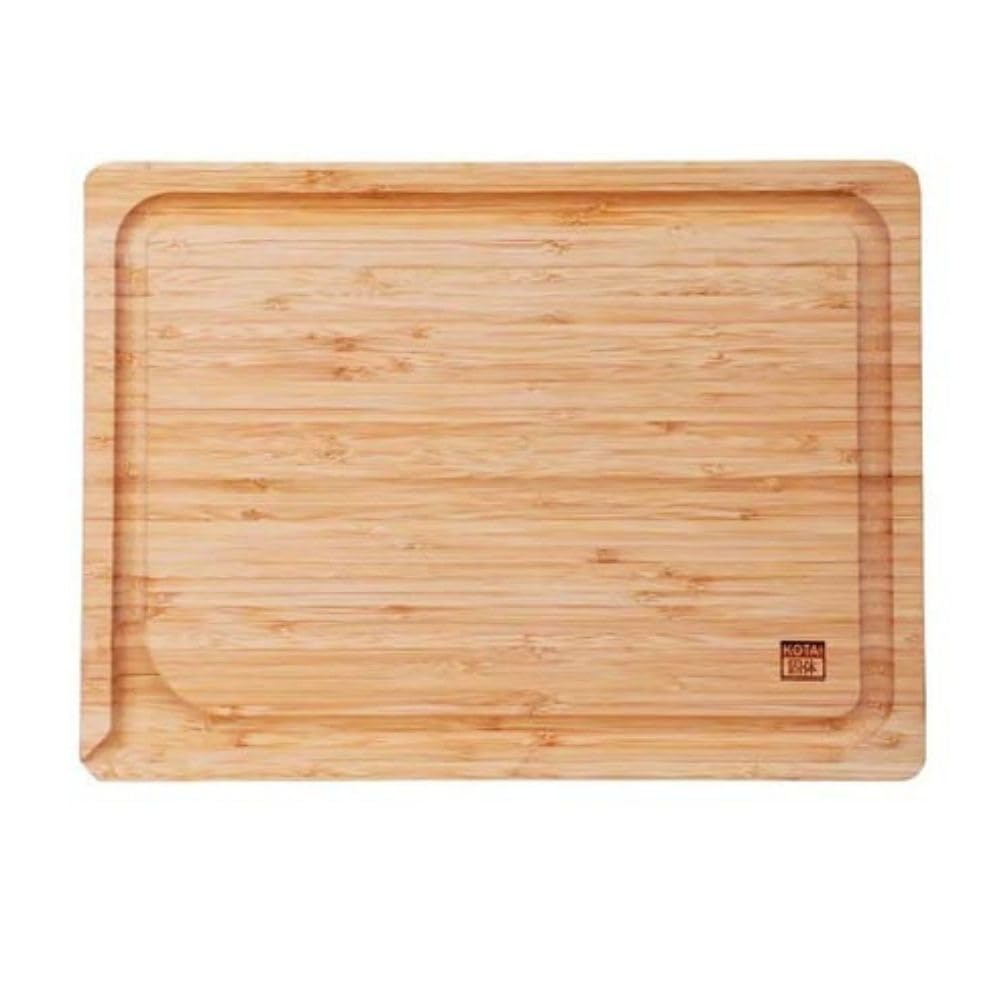 KOTAI | Tabla para cortar de madera bambú natural ultra duradera | presecado y aceitado profundo con aceite mineral de grado alimenticio | Naturalmente antibacteriano y antifúngico