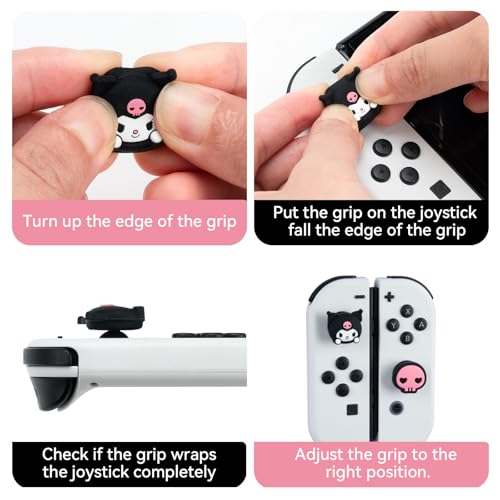 Fundas Joycon de Switch antideslizantes de silicona para joysticks de Nintendo Switch OLED 4